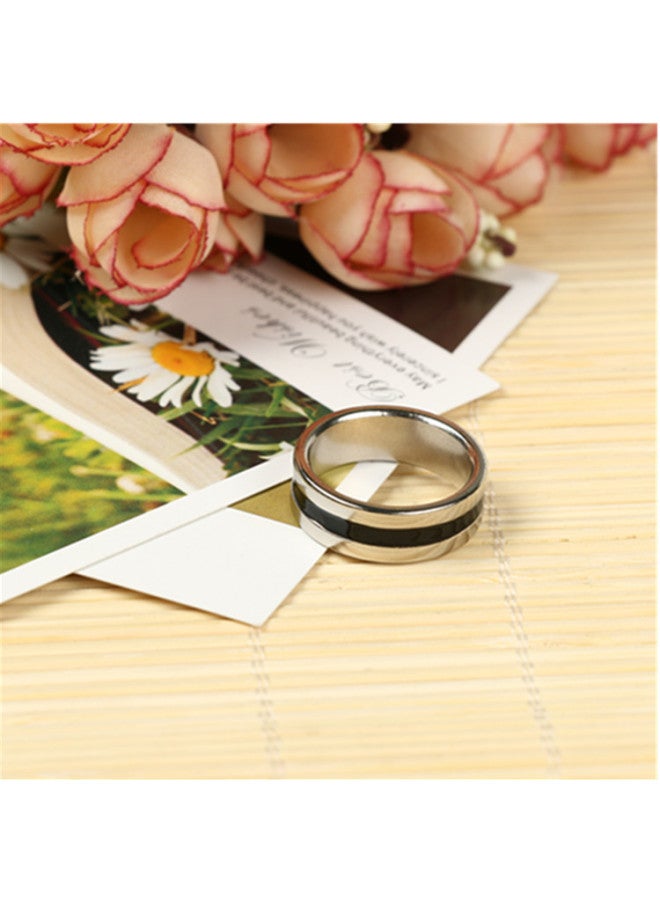 Magic Props Magnetic Ring Single Ring Magnetic Ring Magnet Ring Black Strip Strong Magnetic Ring Magnetic Ring Spot-Color:Black Circle Magnetic Ring (Medium)  - Image 1