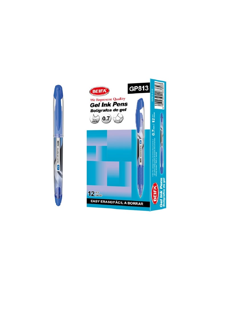 Beifa Gel Pen Quick Dry 0.7 mm blue model GP813-212