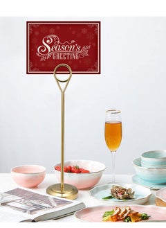 Generic Ring Clip Place Cards Holder Menu Holders for Tables Table Humber Reserved Signs Wedding Name Memo 5pcs  - Image 2