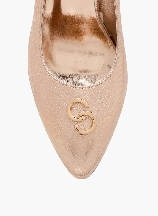 Celeste Women's Textured Slip-On Pumps with Platform Heels