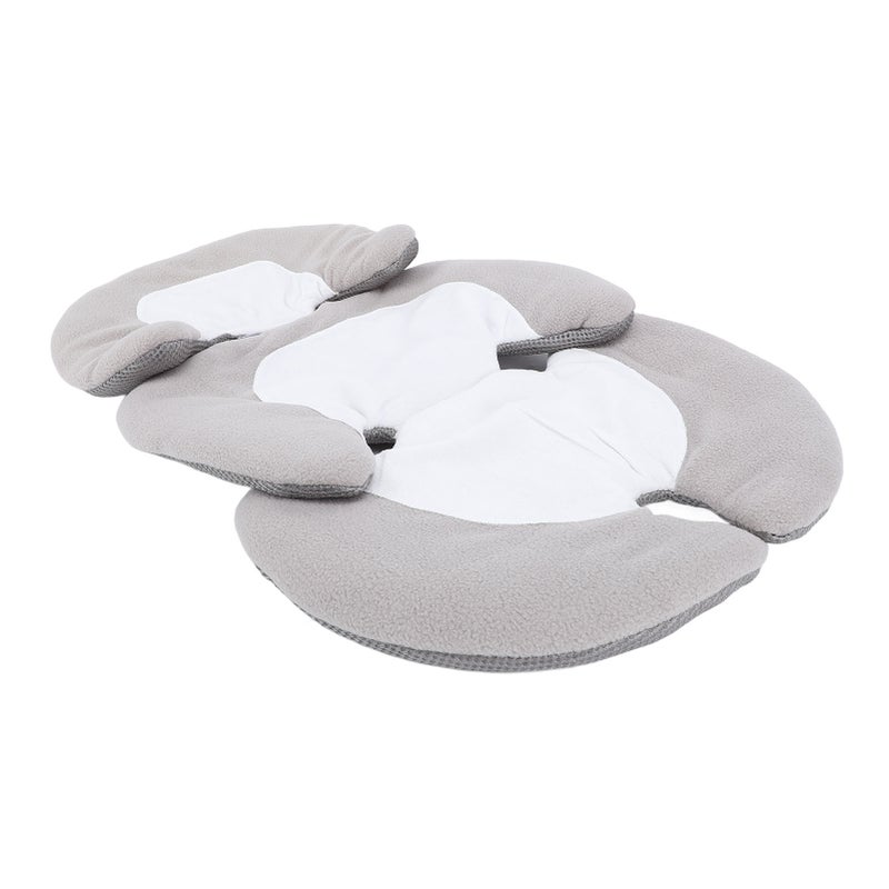 Baby Carseat Insert Machine Washable 3D Hollow Universal Infant Baby Swing Insert Cushion for Four Seasons Grey White - Image 5