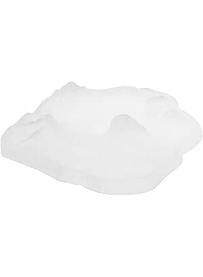 Windproof Glass Cigar Ashtray White Desktop Ash Tray for Home Office Outdoor Smoking Decor - Image 1