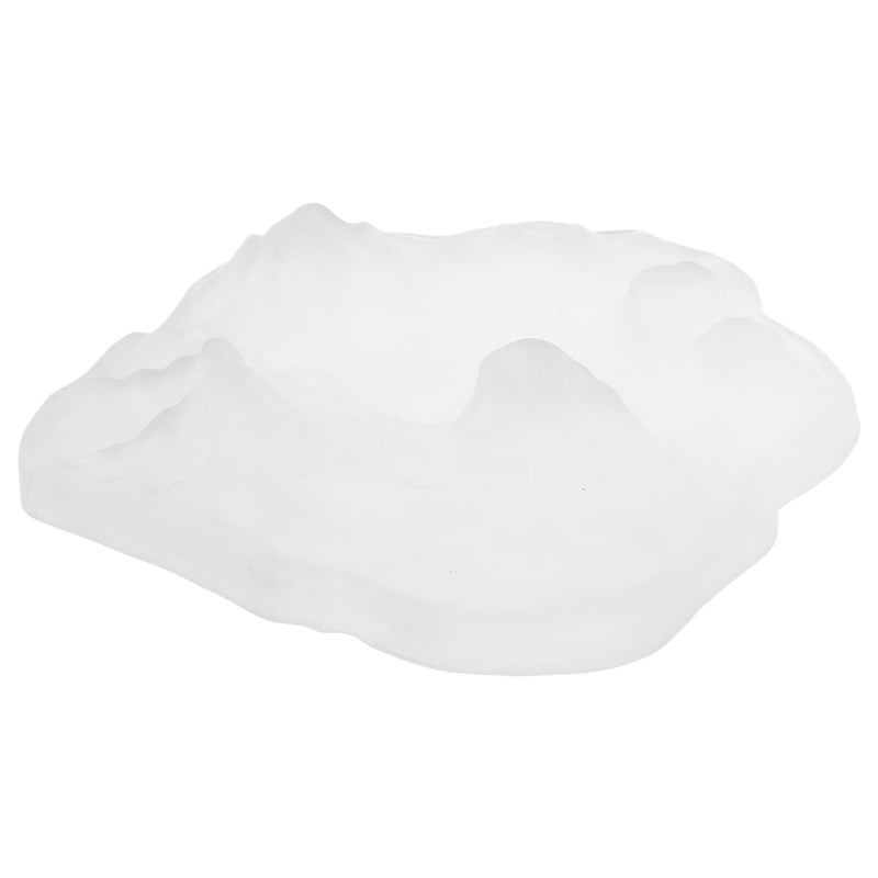 Windproof Glass Cigar Ashtray White Desktop Ash Tray for Home Office Outdoor Smoking Decor - Image 2
