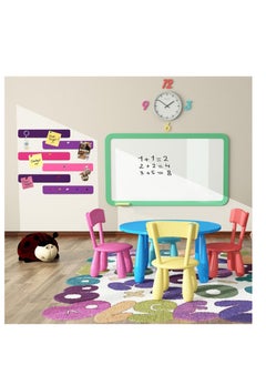 SYOSI 6Pcs Rectangle Felt Cork Board Bar Strips with 35 Pushpins, Self Adhesive DIY Bulletin Board for Office School Home Wall Decor Stickers Memos Schedules Photos Display(Gradual Purple)  - Image 4