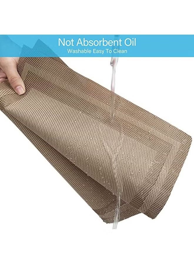 4 Pieces Placemat High-quality PVC Material Heat Insulation Anti-oil Not Easy to Mold Suitable for Home Use Hotel Restaurant Cafe Etc Beige 45x30 cm - Image 2