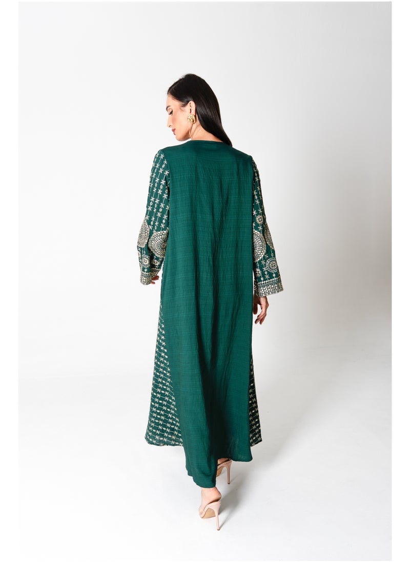 IKKXA Modern Embroidered Jalabiya  - Image 4