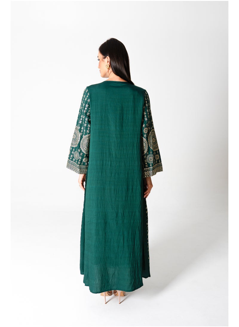 IKKXA Modern Embroidered Jalabiya  - Image 5