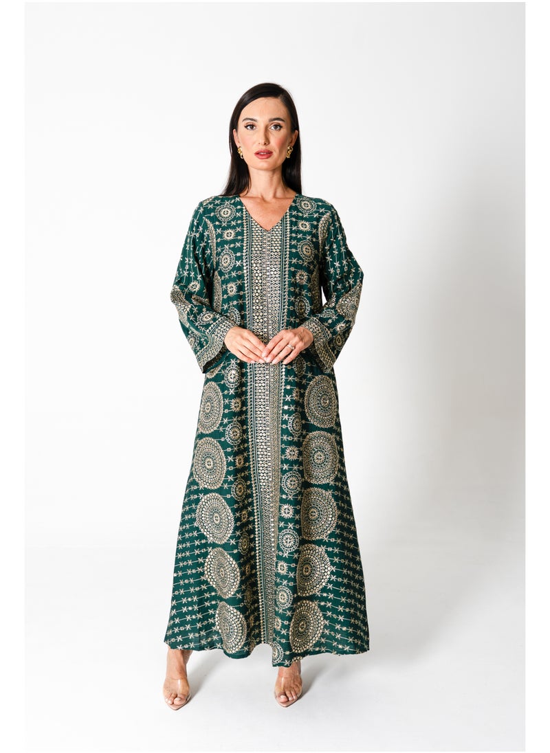 IKKXA Modern Embroidered Jalabiya  - Image 1