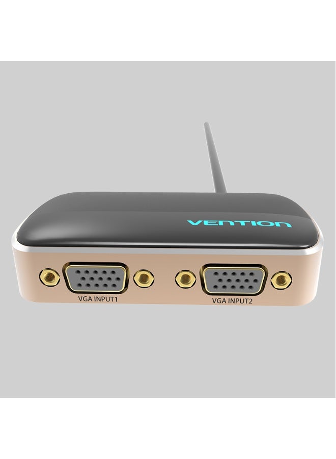 VENTION 2 In 1 Out VGA Switcher 1M Black Metal Type Model # DBCBF - Image 1