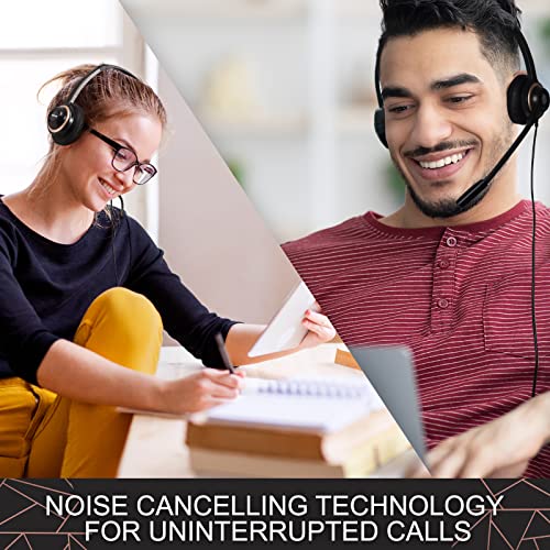 Sonitum Headset with Microphone - Noise Canceling Computer Headset for Office, Meetings, Chat- Comfortable Over-Ear PC Headphones with Rotating Mic- 3.5 Jack for Universal Connectivity (1 Pack) - Image 4