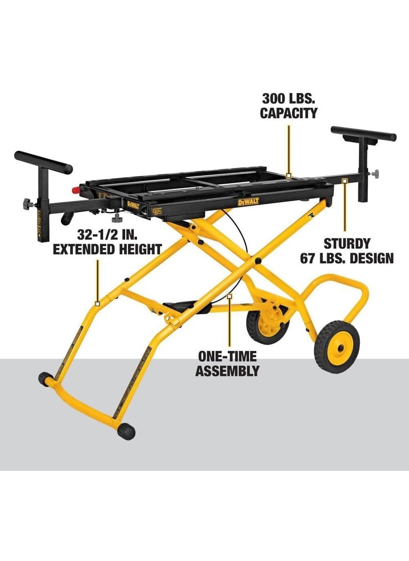 DEWALT DEWALT Miter Saw Stand With Wheels DWX726 Yellow  - Image 2