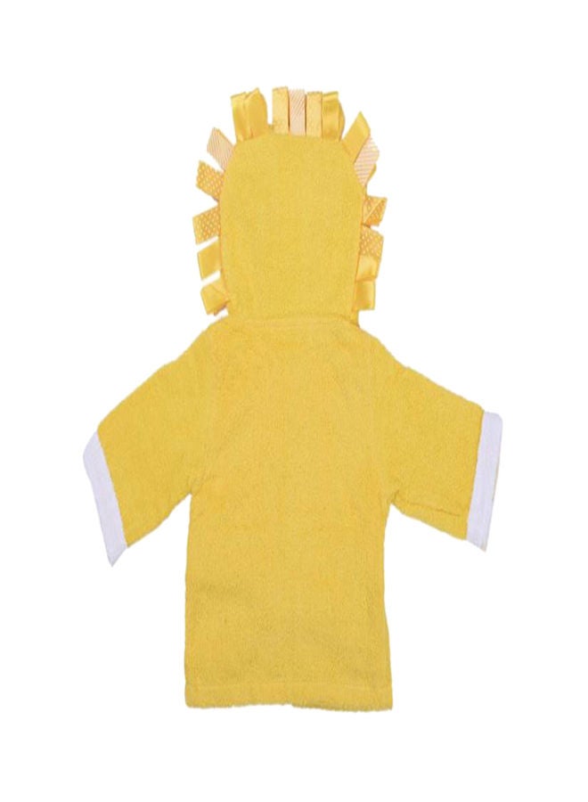 Lion Print Cotton Bathrobe - Image 1