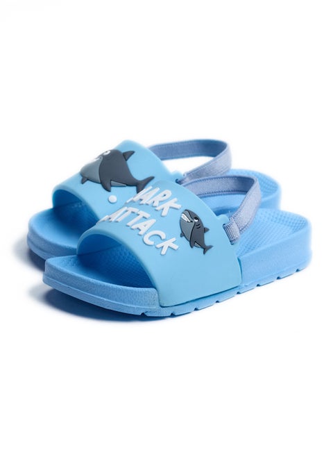 Disney Shark Clog  Light Blue For Baby