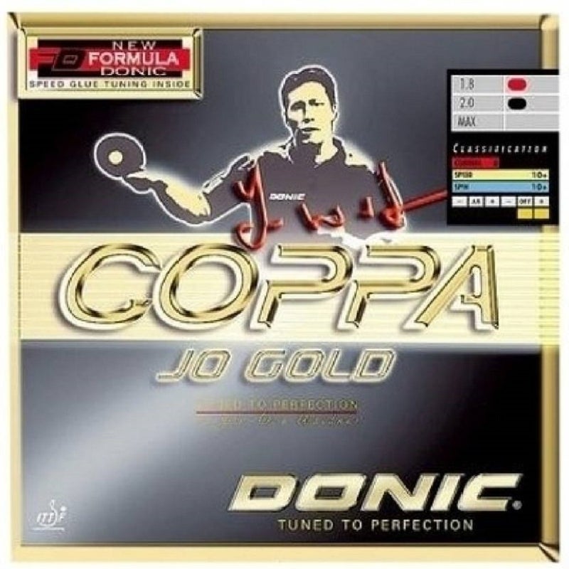 DONIC Coppa Jo Gold Table Tennis Rubber, Colour - Red - Image 5