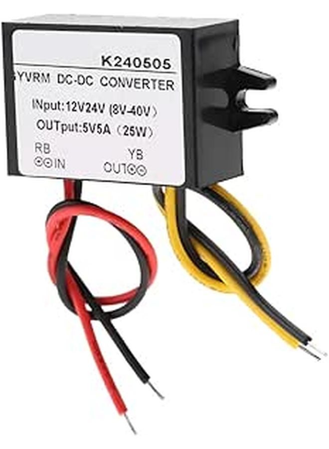 DC DC Voltage Reducer Buck Converter 12V to 5V Step Down Module Flame Retardant Shell - Image 1