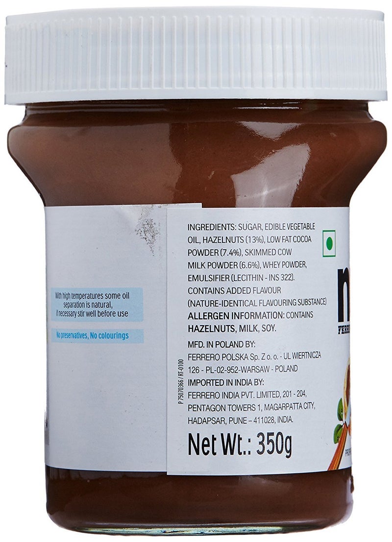 Ferrero Nutella Hazelnut Spread with Cocoa, 350g (Pack of 1) - Image 2