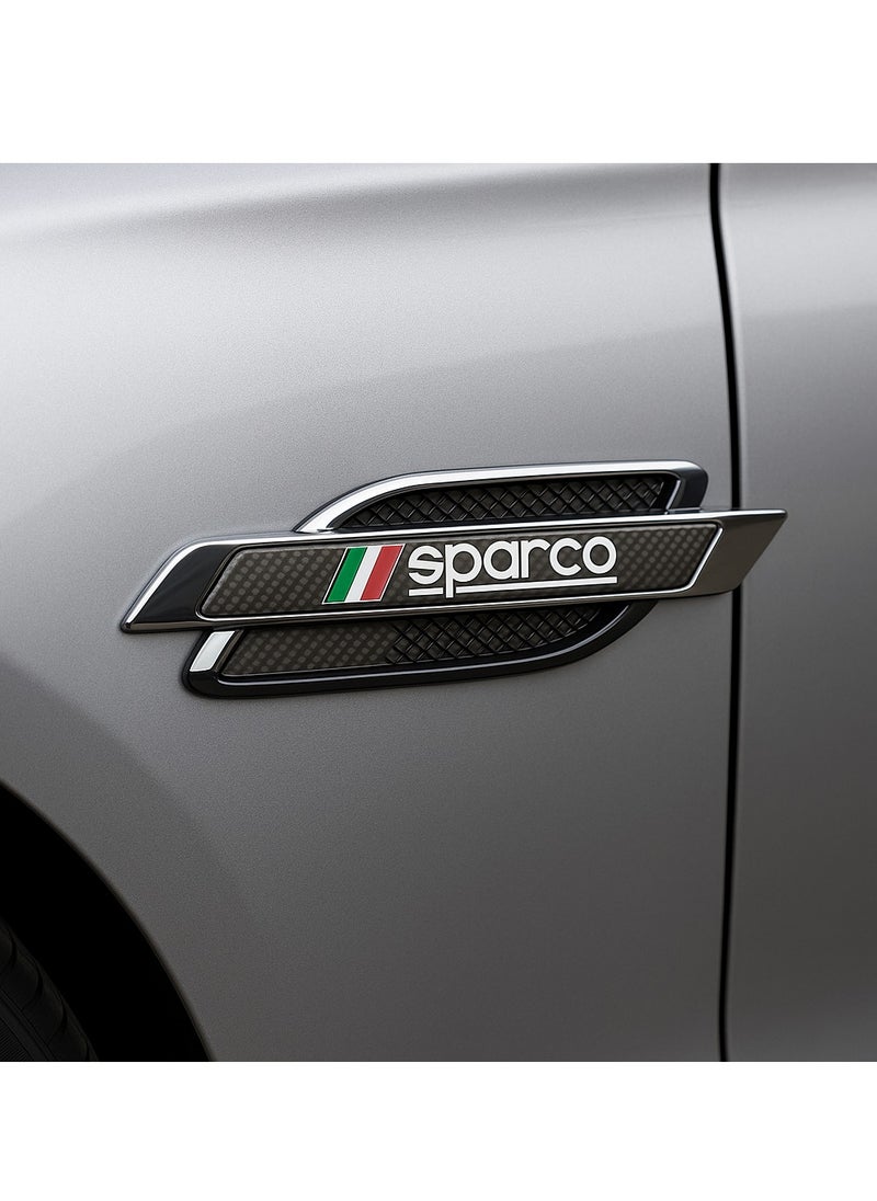 Sparco - Sparco Side Fender Vent Stickers for Cars – Sporty Elegant Design – Pack of 2 Pieces - Image 1