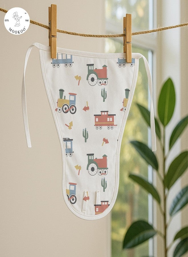 Mookoo Cotton Langots for New Born 0-3 Months | Soft Muslin Baby Nappy | Comfortable Washable Diaper Wrap | 12-Pack | Tractor-Floral+Train-Banana+Butterfly-Cloud - Image 2