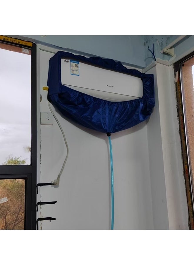 Air conditioner cleaning cover, dust removal cleaning bag, suitable for large 2P-3P wall-mounted air conditioner maintenance with tube (for air conditioners within 1.25 meters in length)  - Image 5