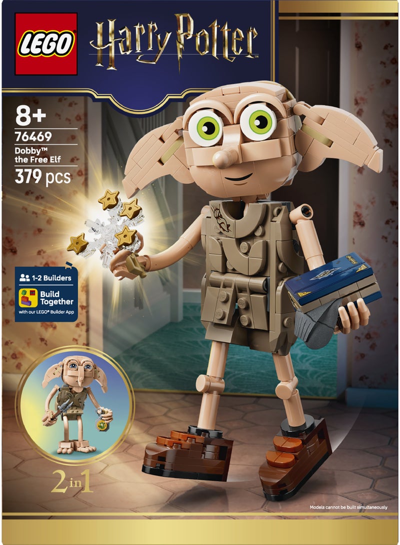 LEGO Harry Potter Dobby the Free Elf Building Toy 76469 (Age 8+, 379 Pieces) - Image 3