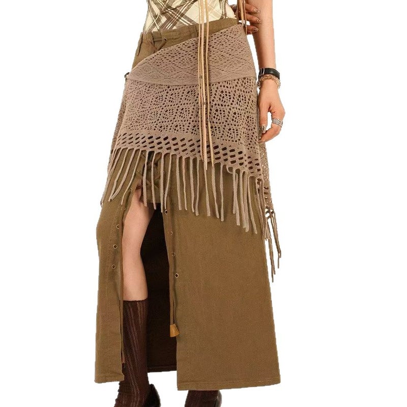 Bohemian Fringe Triangle Scarf Belt - Image 2