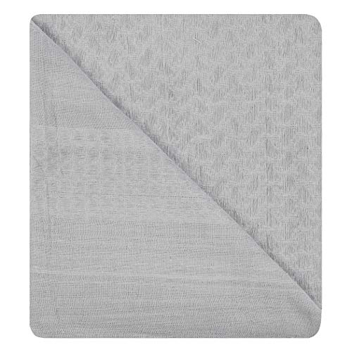 Mato & Hash Military Shemagh Tactical 100% Cotton Scarf Head Wrap - Silver CA2100-2 - Image 3