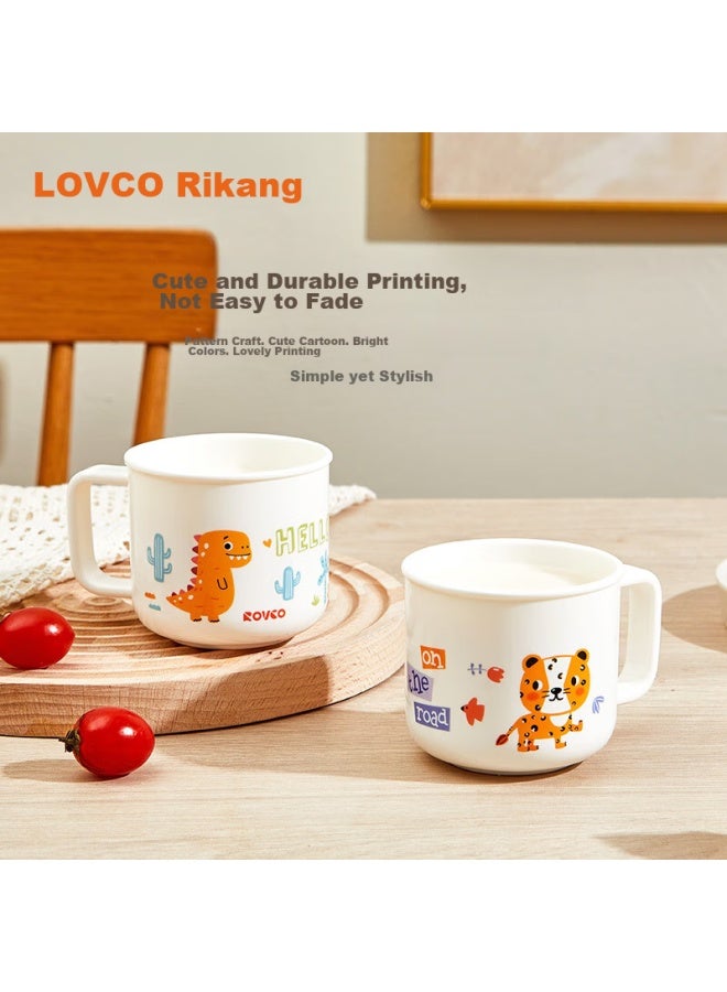 Rikang Children's Water Cup, Baby Microwave-safe Milk Cup, Infant Juice Cup, Toothbrush Cup, 3407-2 Dinosaur - Image 4