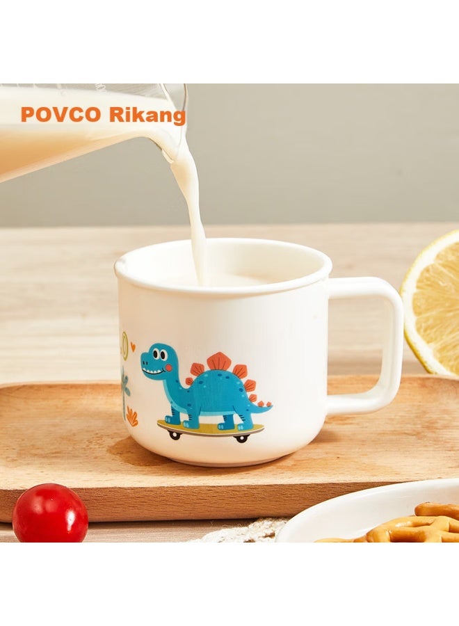 Rikang Children's Water Cup, Baby Microwave-safe Milk Cup, Infant Juice Cup, Toothbrush Cup, 3407-2 Dinosaur - Image 5