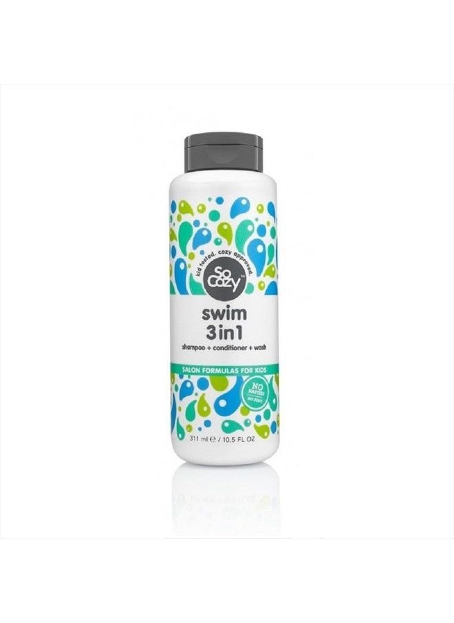 SO COZY SoCozy Splash Swim 3 in 1 Shampoo + Conditioner + Wash, 10.5 Ounce ( Pack May Vary ) 
