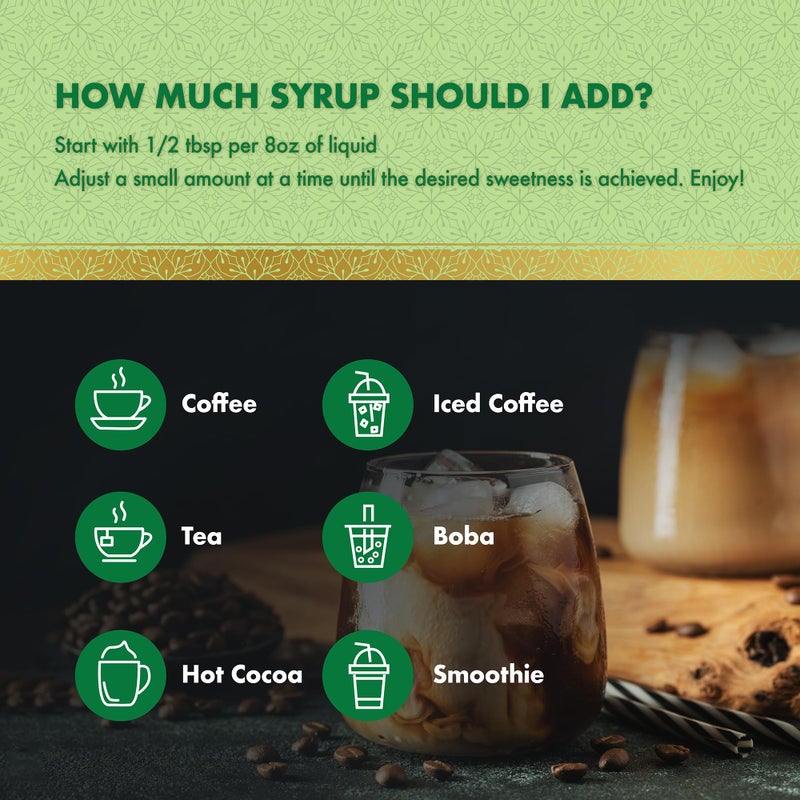 ChocZero Apple Crisp Flavoring Syrup, Sugar Free, Apple Crisp Flavor, Keto Friendly, Gluten Free, Vegan, Prebiotic Fiber, Concentrated Coffee & Beverage Syrup - 25.4 Fluid Ounces - Image 4