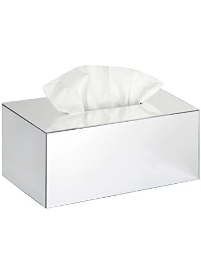 TPGP Overall Acrylic Mirror Rectangle Tissue Box Holder Case Storage Case Stand Box Napkin Holder Organiser - Image 4