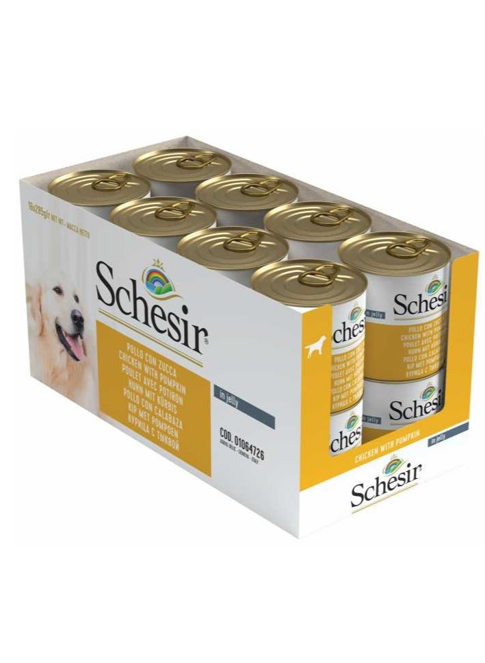 Schesir Dog Wet Food Chicken With Pumpkin 8PC