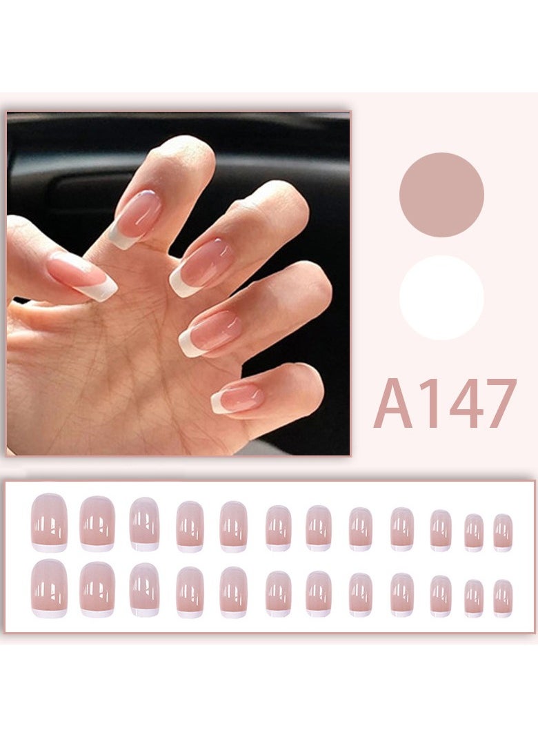 Generic اضغط على أظافر 24 قطعة أظافر صناعية  - Image 3