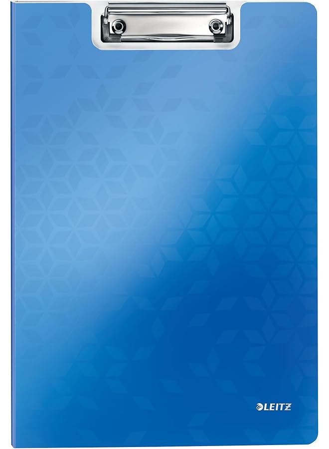 LEITZ Wow A4 Clip Folder Blue - Image 1