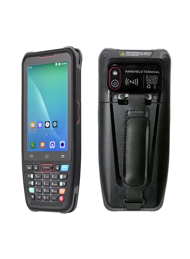 جهاز نقاط البيع المحمول PDA بنظام أندرويد 10.0 مع قارئ باركود 1D/2D/QR – شاشة لمس 4.0 بوصة، دعم 2/3/4G، واي فاي وبلوتوث - Image 1