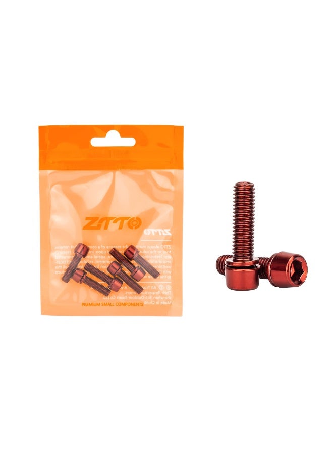 NIBEMINENT M5*18mm Colorful Handlebar Stem Screws for Mountain Bikes