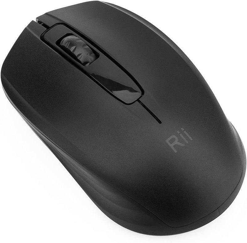 RII Wireless Mouse, 2.4G Portable Computer Mice for PC, Laptop, Windows,Office Included Wireless USB dongle (Black) - Image 4