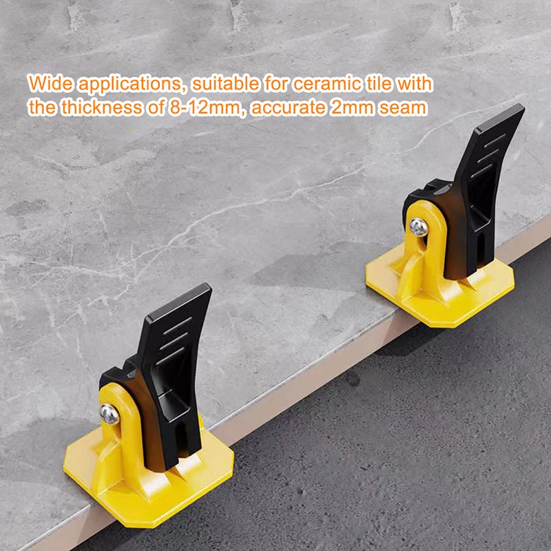 50 قطعة من مستويات محاذاة البلاط البلاستيكية أداة مساعدة في وضع البلاط إسفينات مستوية بلاط الأرض والجدار نظام موضع فواصل ببرميل 1.5 مم أداة تحسين منزلية - Image 5