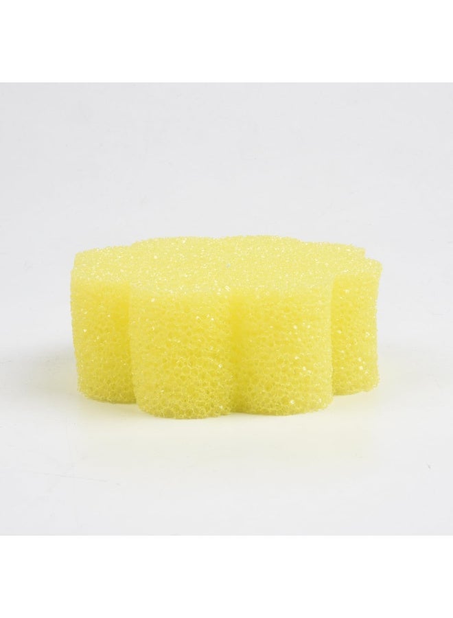 Flower Scrub Sponges Pack of 9 Non-Scratch Cleaning Sponges for Kitchen and Household Use - Image 2