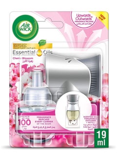 Air Wick Air Wick Air Freshener Essential Oil Diffuser Kit Cherry Blossom- Gadget and 1 Refill 19 ml 