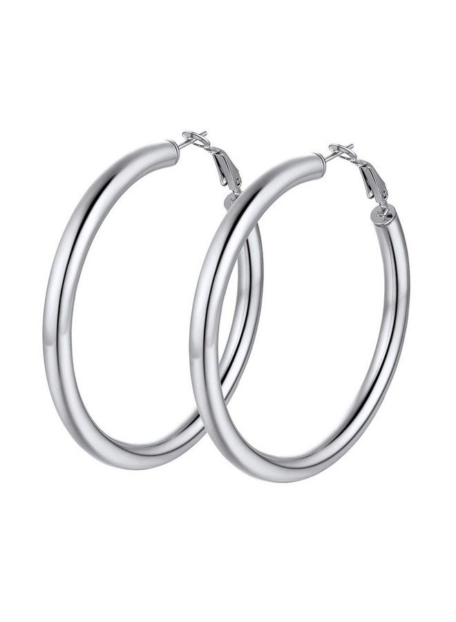 PROSTEEL Stainless Steel Big Hoop Earrings For Women Fashion 60Mm Earring Hoops Earing Womens Round Earrings Hypoallergenic - Image 1