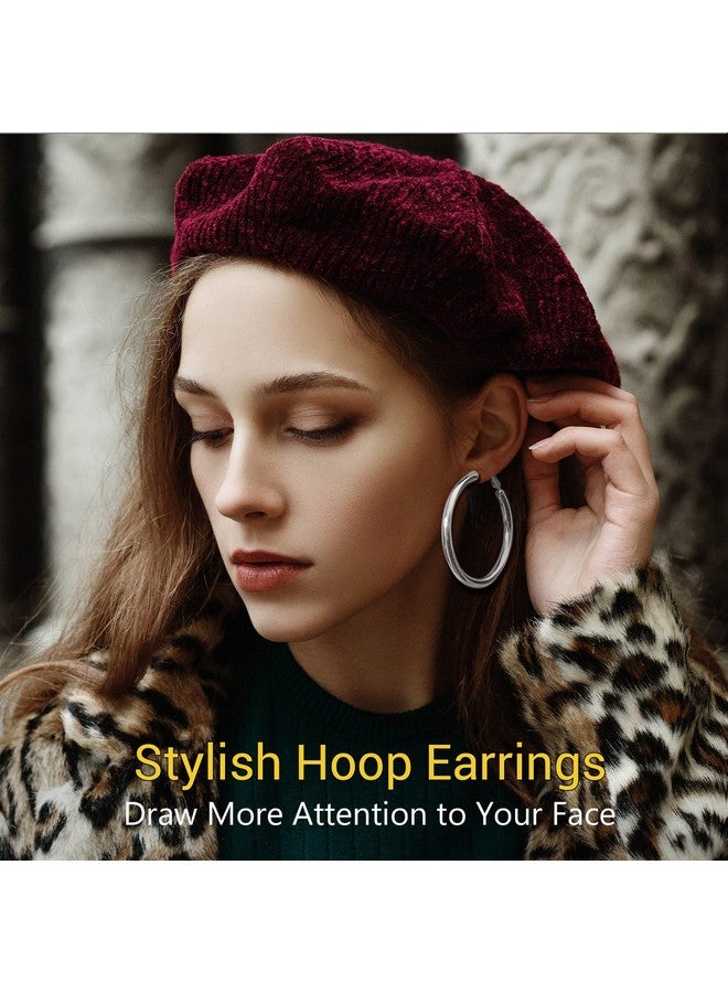 PROSTEEL Stainless Steel Big Hoop Earrings For Women Fashion 60Mm Earring Hoops Earing Womens Round Earrings Hypoallergenic - Image 2