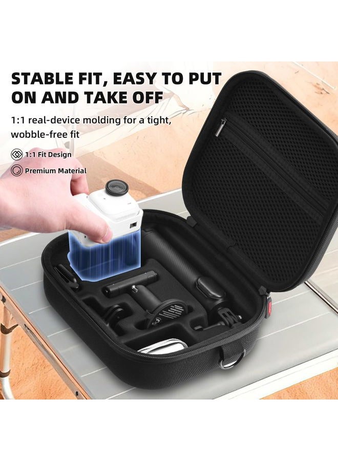 BRDRC Carrying Case for Insta360 GO Ultra, Portable Nylon Travel Storage Bag, Hard Protective Case with Shoulder Strap for Insta360 GO Ultra Camera Accessories - Image 3