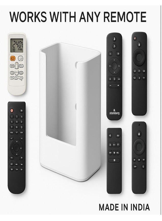 FUN FRY Universal Solid AC Remote Holder Wall Mounted Stand , Compatible with brands like VOLTAS Lloyd HITACHI DAIKIN IFB Bluestar Godrej Onida Remote Stand/Holder With self adhesive strong double tape - Image 3
