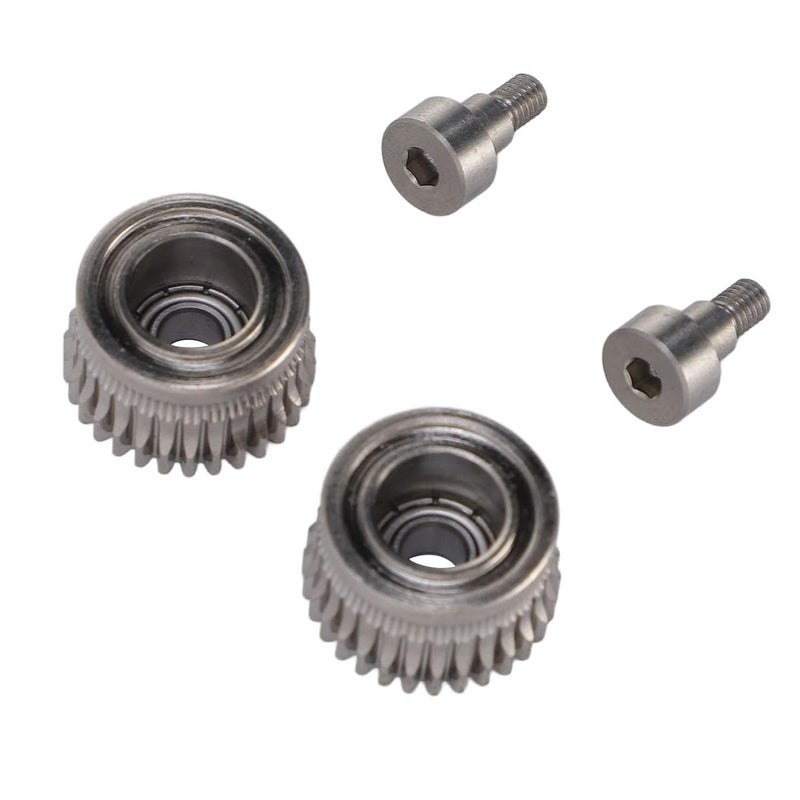 YDuupxe Hardened Steel Plated Extruder Gear 3D Printer Accessories 3D Printer Components Spare Parts Dual Drive Kit with 55HRC Hardness for K1 K1C K1 Ender 3 V3 - Image 2