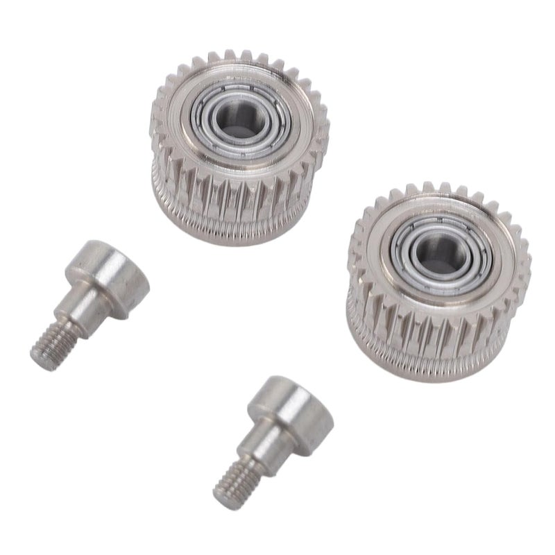 YDuupxe Hardened Steel Plated Extruder Gear 3D Printer Accessories 3D Printer Components Spare Parts Dual Drive Kit with 55HRC Hardness for K1 K1C K1 Ender 3 V3 - Image 5
