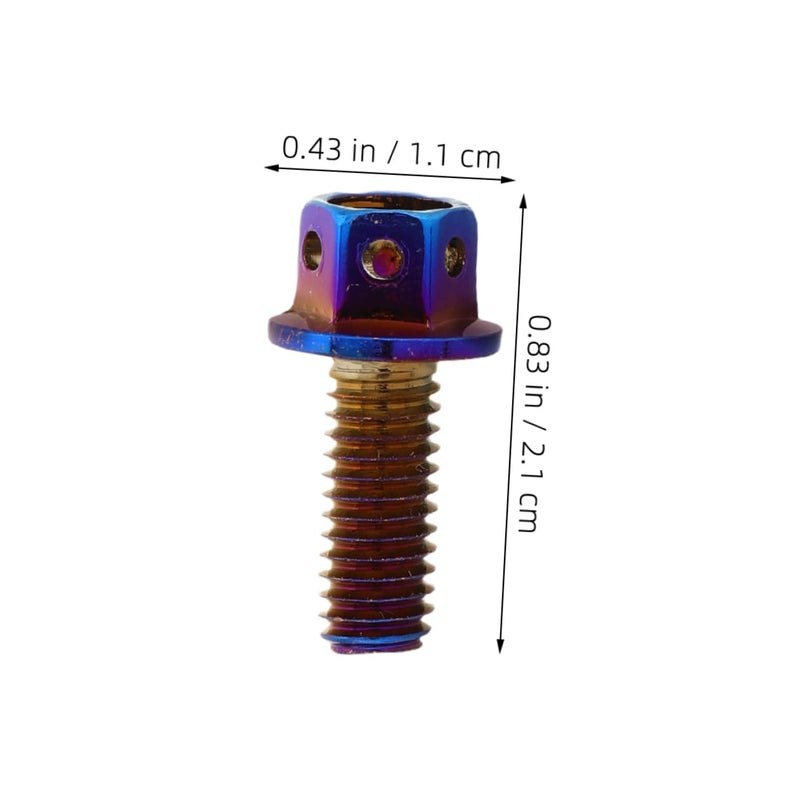 صب قطعة واحدة / قالب متكامل مسامير تثبيت لوحة الترخيص MAGICLULU M6x12mm مثبتات للدراجات النارية والسيارات والشاحنات، مسامير زخرفية فريدة مقاوم للتصدع في درجات الحرارة المنخفضة ثابت ومنقول - Image 2