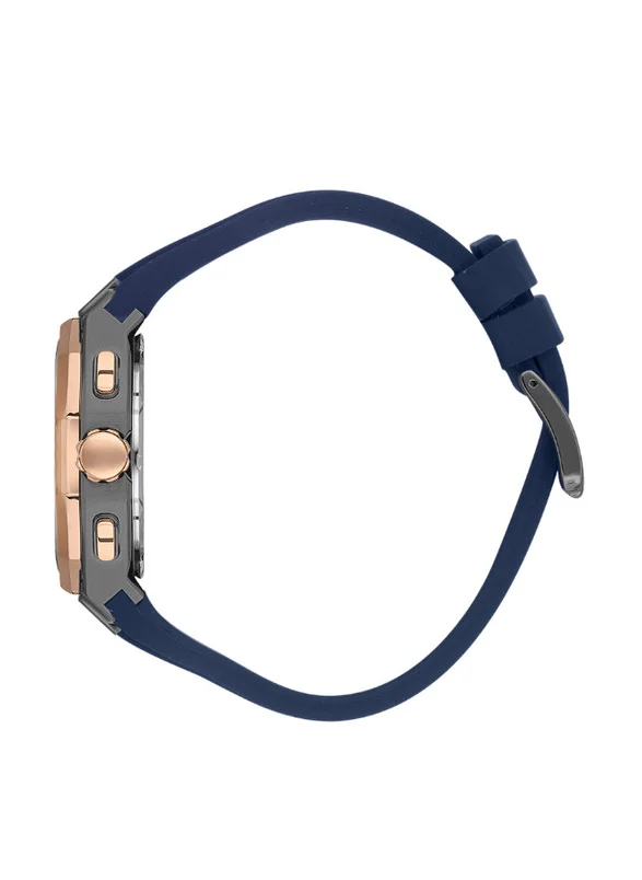 BEVERLY HILLS POLO CLUB Beverly Hills Polo Club BP3557X.899 Men's Multi Function Display Watch & Silicone Strap Dark Blue