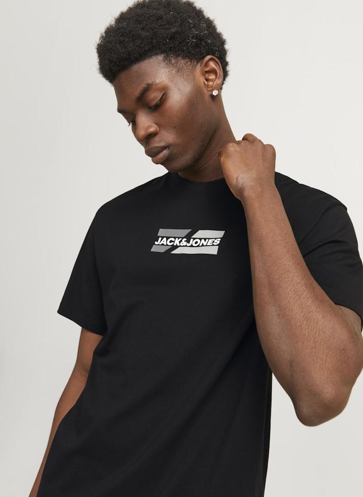 JACK & JONES 3 Pack JJECORP Graphic Crew Neck T-Shirt - Image 3