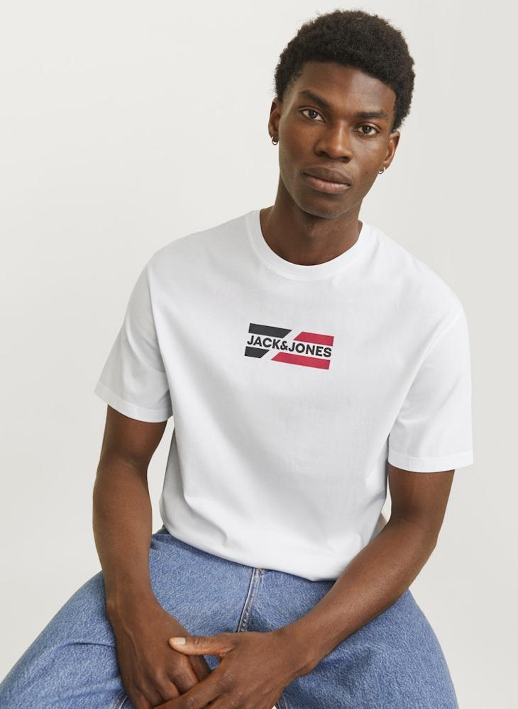 JACK & JONES 3 Pack JJECORP Graphic Crew Neck T-Shirt - Image 2